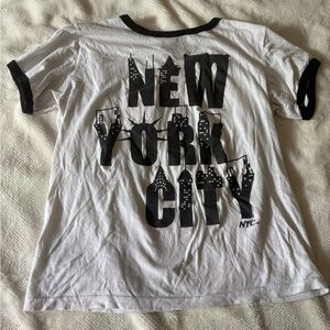 vintage NYC Black and White Graphic Tee